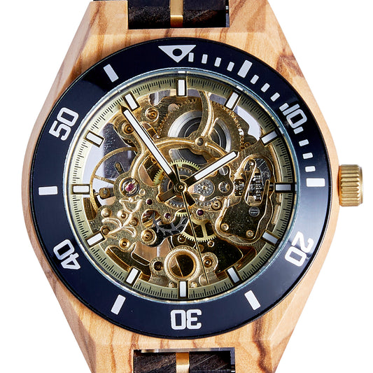 The Rosewood luxury wooden watch - mechanical movement