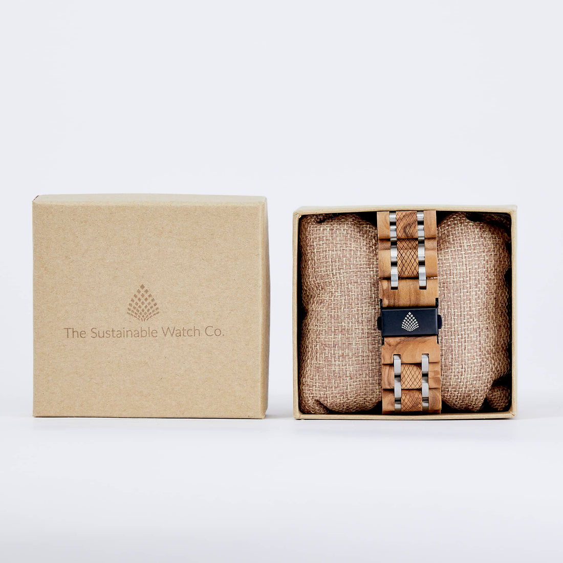 Natural wood vegan apple watch strap