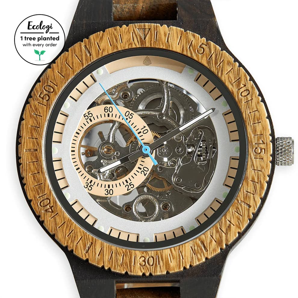 The Hemlock: Wood Watch for Men - The Sustainable Watch Company