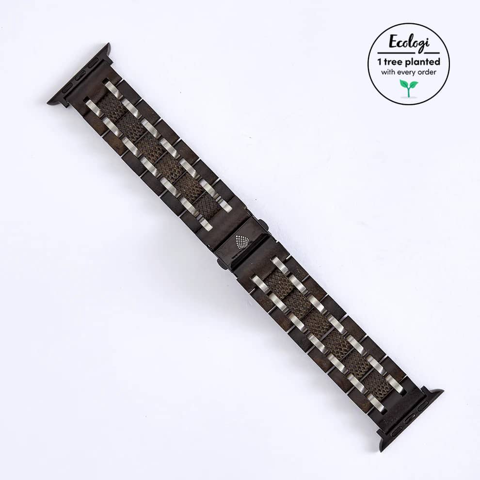 The Ebony Apple Watch Strap - The Sustainable Watch Company