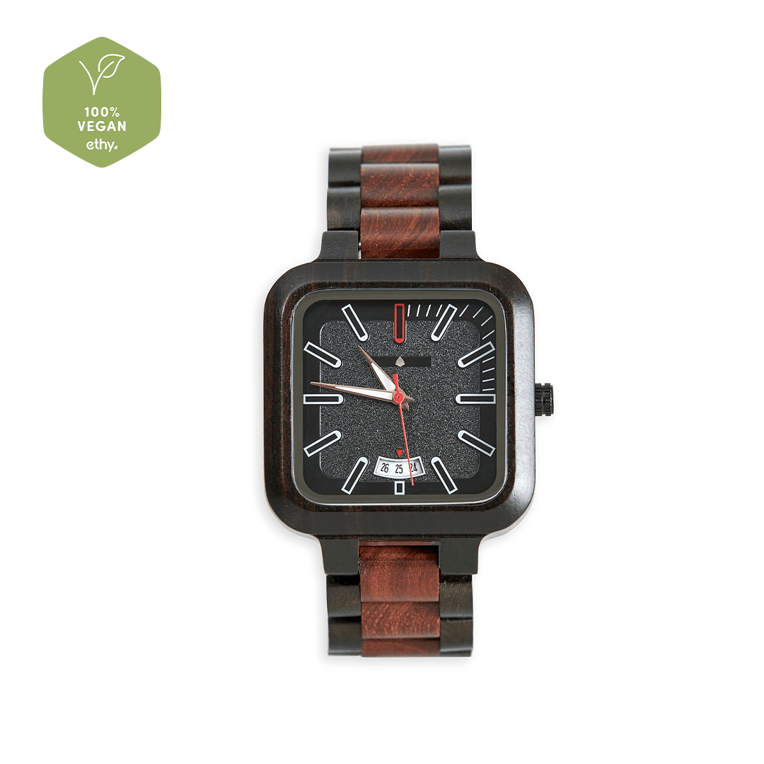 The Hickory: Wood Watch for Men - The Sustainable Watch Company