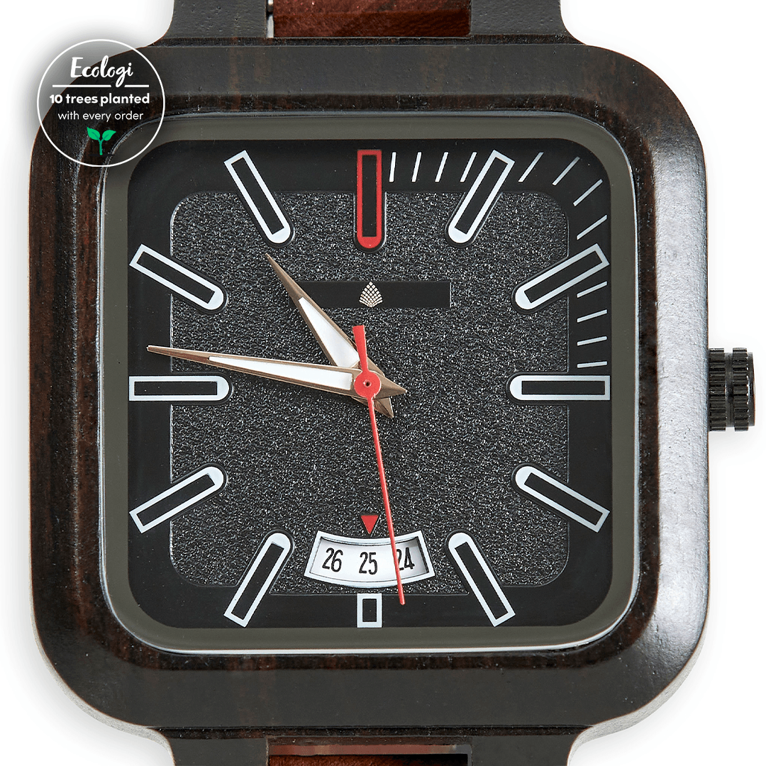 The Hickory: Wood Watch for Men - The Sustainable Watch Company