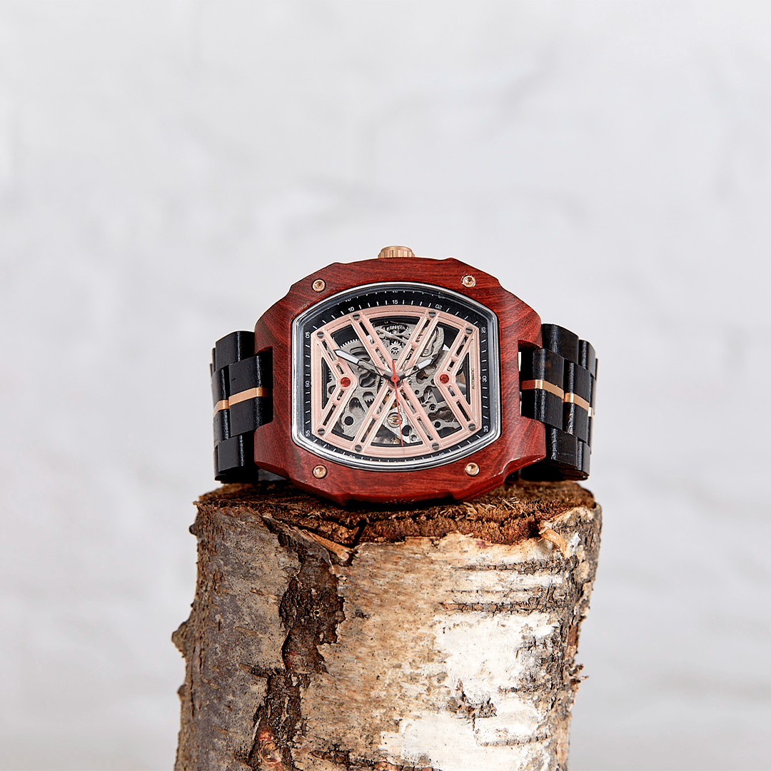 The Mahogany Wood Watch for Men The Sustainable Watch Company
