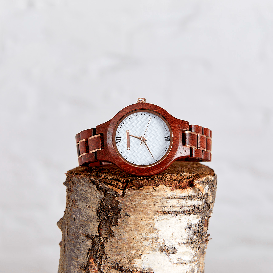 Wooden 2025 fossil watch