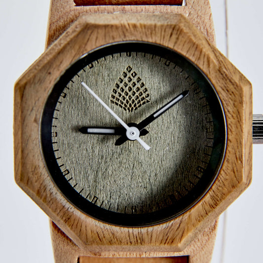 Wood Watch face - The Sustainable Watch Company