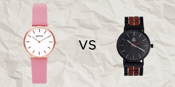 Votch Vegan Watch vs The Sustainable Watch Company Vegan Wooden Watch