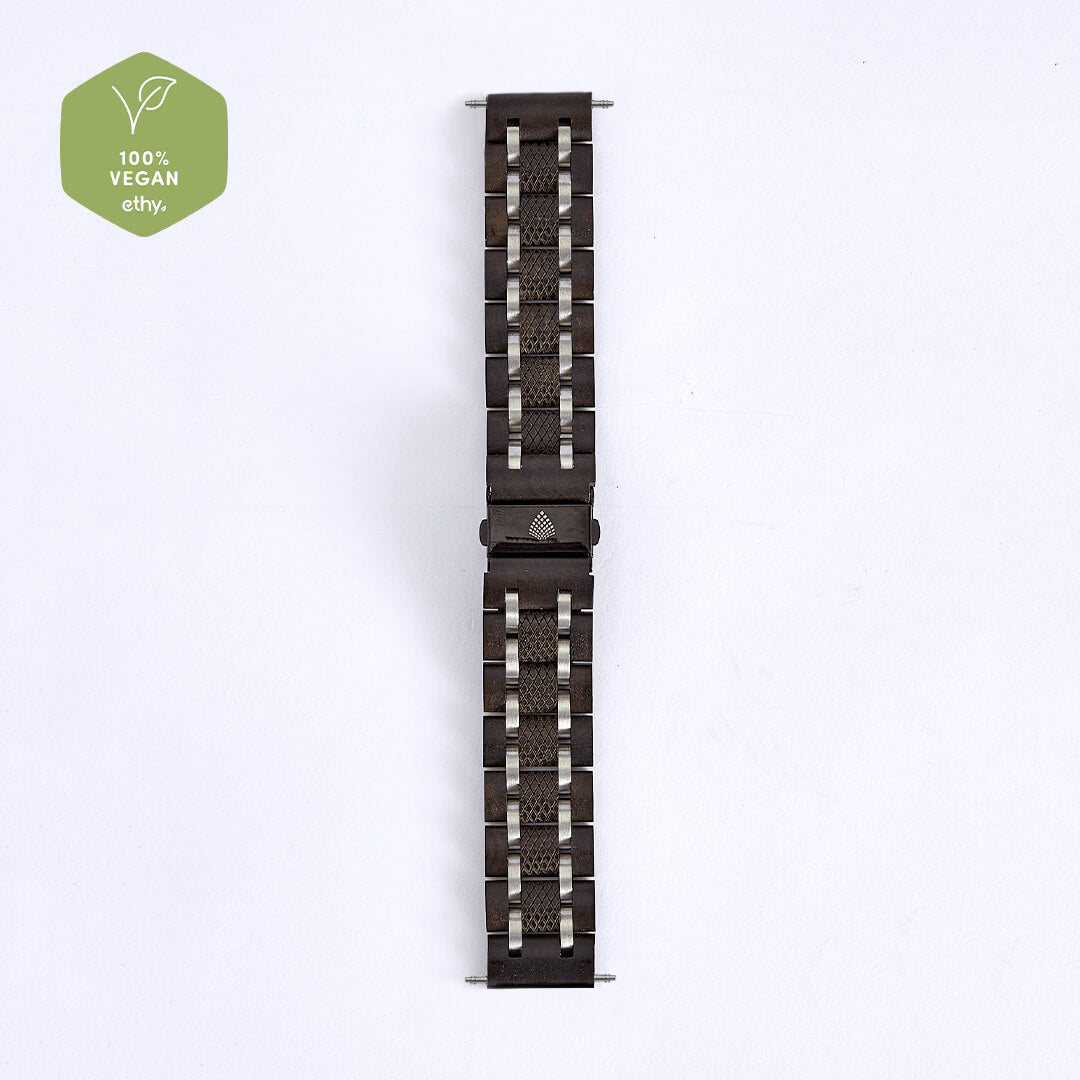 The Ebony Watch Strap 22mm Lug - The Sustainable Watch Company