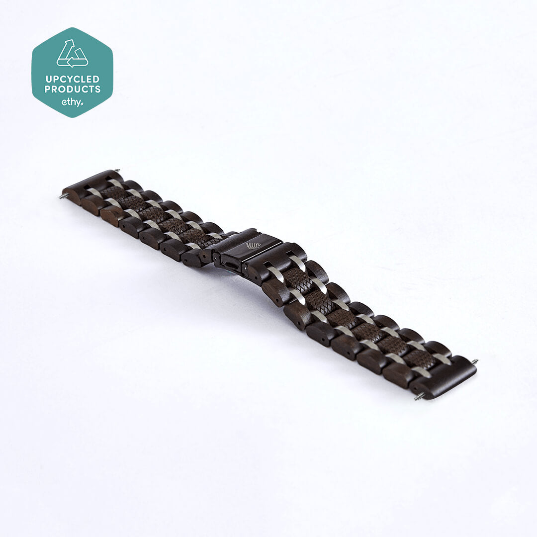 The Ebony Watch Strap 22mm Lug - The Sustainable Watch Company