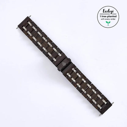 The Ebony Watch Strap 22mm Lug - The Sustainable Watch Company