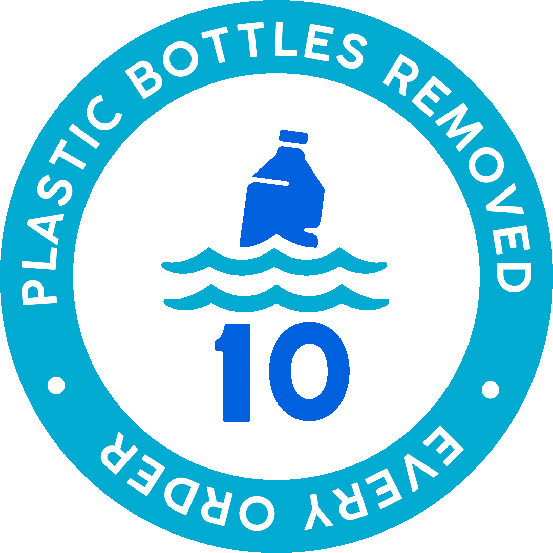 10 bottles removed from ocean - sustainable watch company