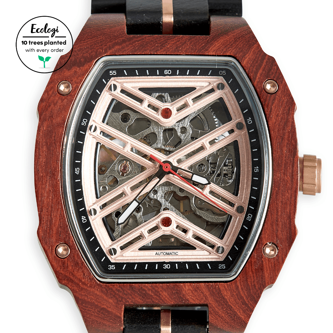 The Mahogany: Wood Watch for Men - The Sustainable Watch Company