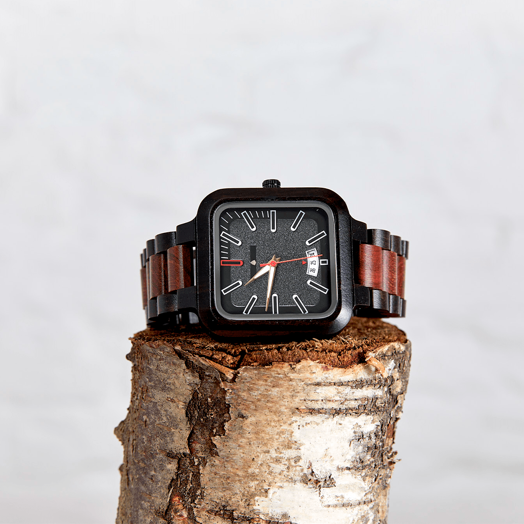 The Hickory: Wood Watch for Men - The Sustainable Watch Company